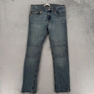 Levi's‎ 511 Slim Fit Jeans Light Wash Denim Moto Style Women's Size 18 Reg